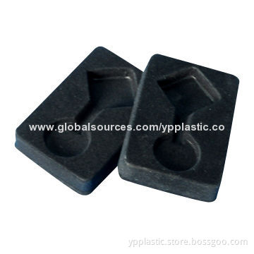 Plastic PS Flocking Tray for Packaging, 0.5-1.2mm Thickness Range, OEM Orders Welcomed